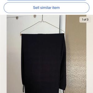 Jones Studio Separates Pants Womens 20 W Solid Black Straight Leg Trousers